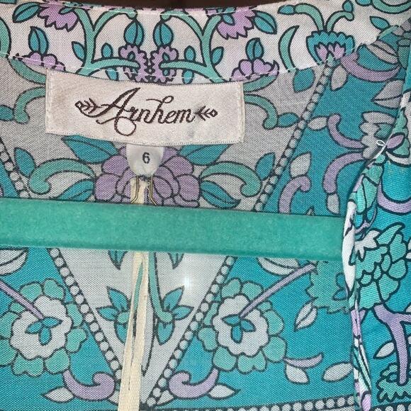 NWT ARNHEM FLORES MINI DRESS IN LILY AUSTRALIAN 6 - Picture 8 of 11